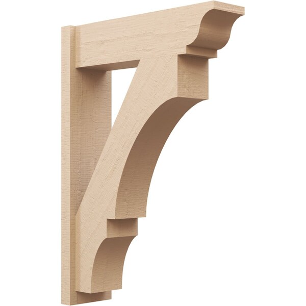 Ekena Millwork 8-in W x 28-in D x 40-in H Balboa Trad Rough Cedar Woodgrain TimberThane Outlooker, Primed Tan OUTUR080X28X40BOA04RCPR - main